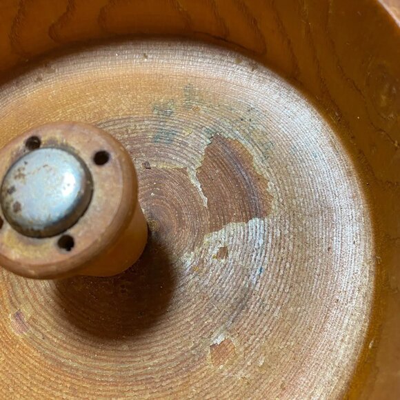 Wooden Nut Bowl with Cracker and Picks Christmas Xmas Party Serving - Picture 5 of 7